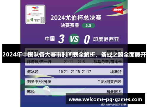 2024年中国队各大赛事时间表全解析,备战之路全面展开 2024年中国队各大赛事时间表全解析,备战之路全面展开