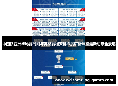 中国队亚洲杯比赛时间与完整赛程安排深度解析展望最新动态全景速